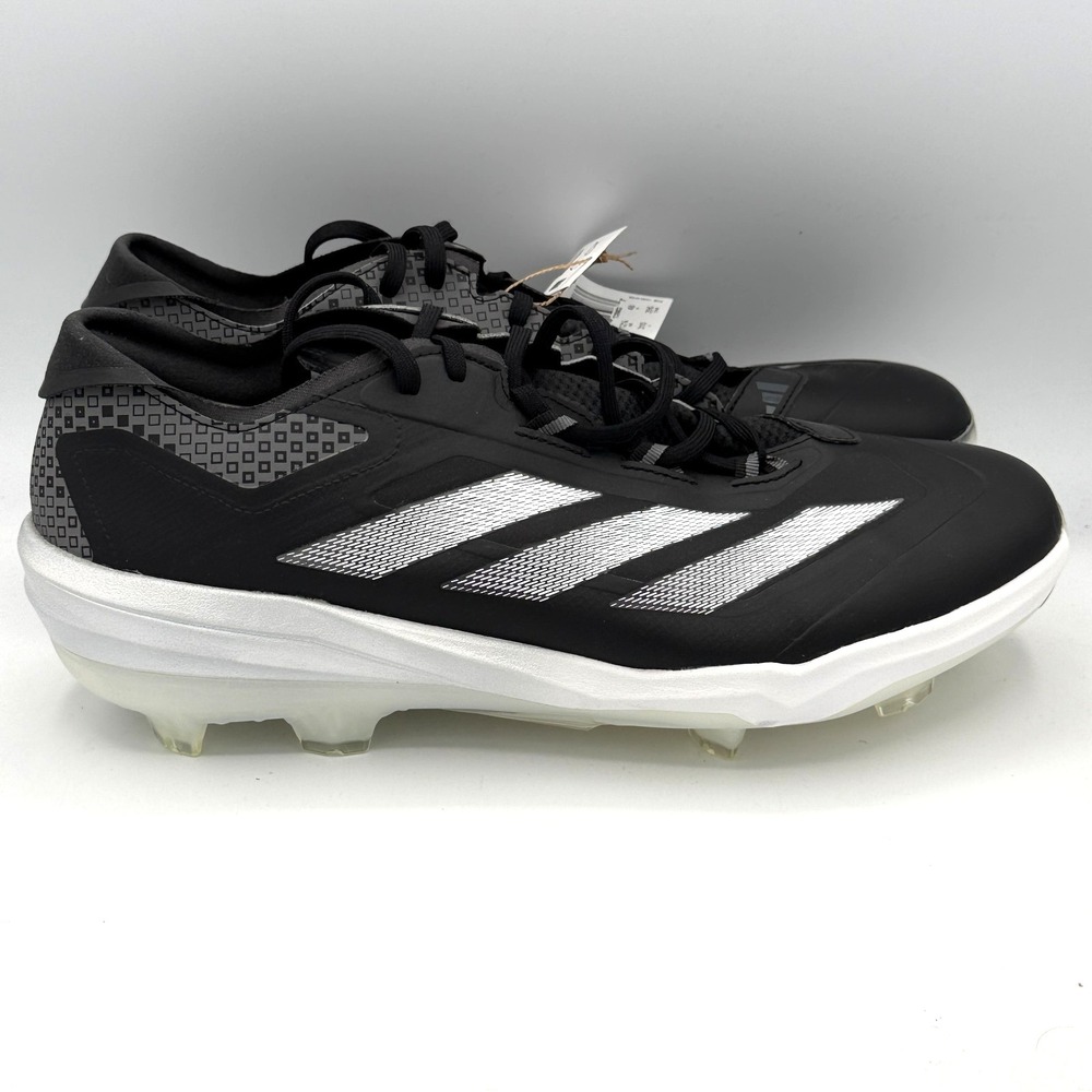 Adidas Adizero Impact TPU Cleats Mens 13 Black White Baseball JI1467